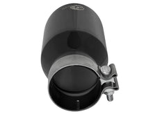 Load image into Gallery viewer, aFe MACH Force-Xp Univ 304 SS Double-Wall Clamp-On Exhaust Tip - Black - 3in Inlet - 4.5in Outlet - DTX Performance