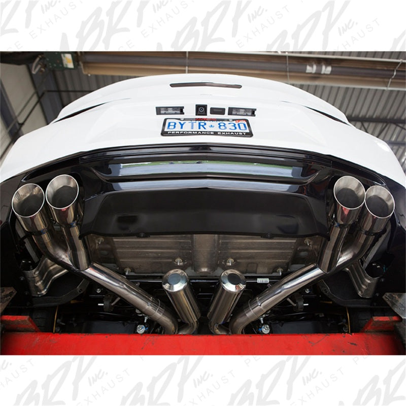 MBRP 2016 Chevy Camaro V8 6.2L 6spd 3in T409 Race Dual Cat Back w/ 4.5in Quad Dual Wall Tips - DTX Performance