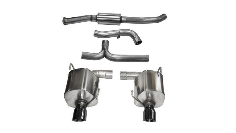 Corsa 08-10 Subaru Impreza WRX Sedan 2.5L Turbo Manual 3in Sport Cat-Back Exhaust w/4in Black Tips - DTX Performance