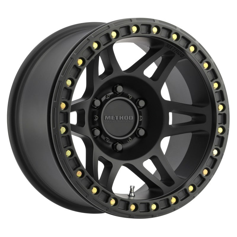 Method MR106 Beadlock 17x9 -44mm Offset 6x5.5 108mm CB Matte Black w/BH-H24125 Wheel - DTX Performance