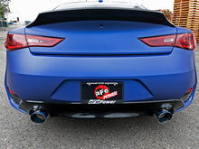 Load image into Gallery viewer, aFe POWER Takeda 2.5in 304 SS Axle-Back Exhaust w/ Blue Flame Tips 17-19 Infiniti Q60 V6-3.0L (tt) - DTX Performance