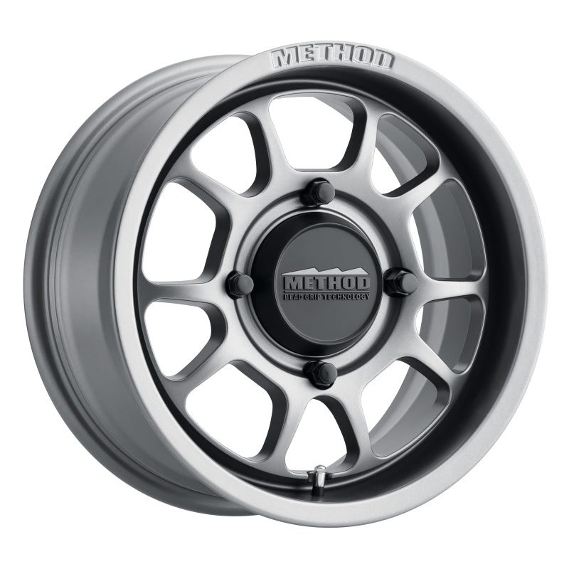 Method MR409 Bead Grip 14x7 / 4+3/13mm Offset / 4x156 / 132mm CB Steel Grey Wheel - DTX Performance