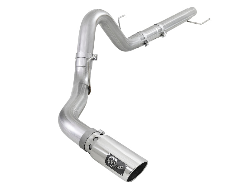 aFe Atlas 4in Aluminized Steel DPF-Back Exh 18-19 Ford F-150 V6-3.0L (td) w/ Polished Tip - DTX Performance