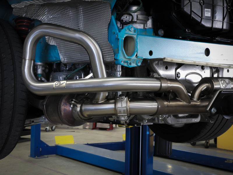 afe 14-16 Porsche 911 GT3 991.1 H6 3.8L MACH Force-Xp 304 SS Cat-Back Exhaust System w/ Brushed Tips - DTX Performance