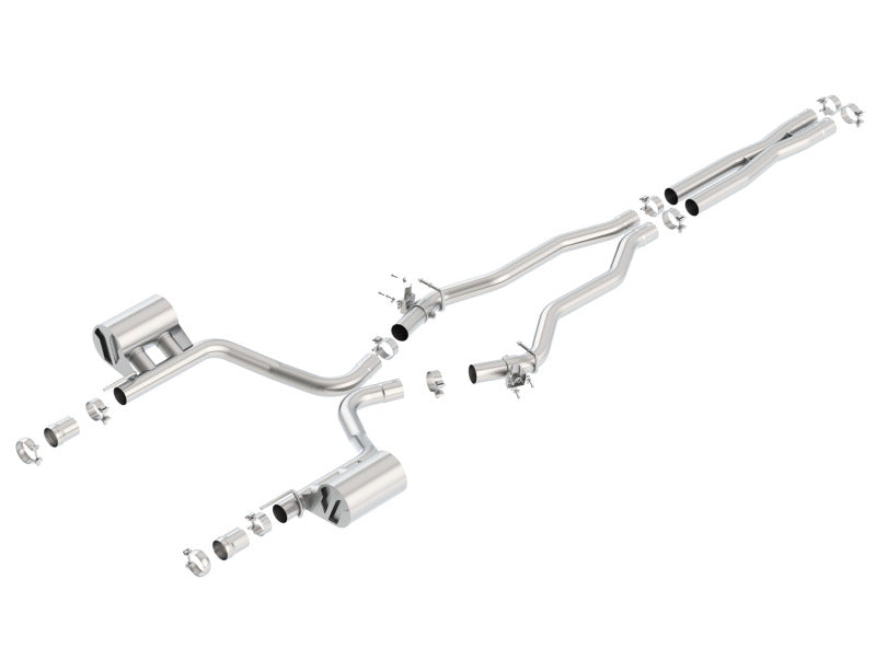 Borla 15-16 Dodge Charger SRT 392 6.4L No Tip Single Split Rear Exit ATAK w/ Valves Exhaust - DTX Performance