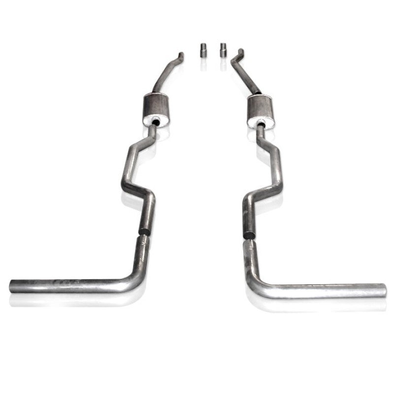 Stainless Works Chevy/GMC Truck 1967-87 Exhaust 2.5in Turbo Muffler System - DTX Performance