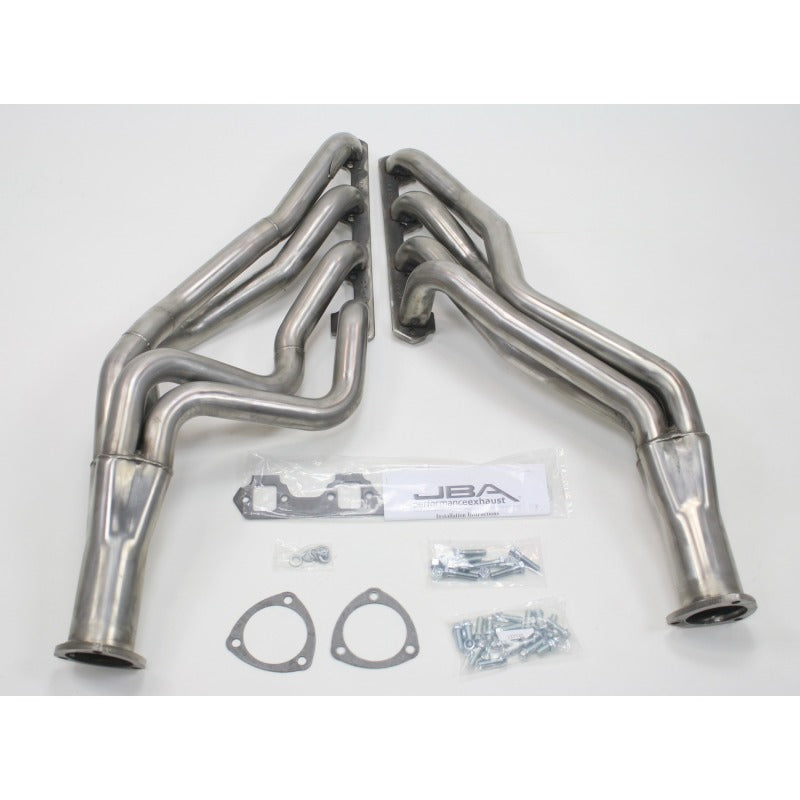 JBA 65-73 Ford Mustang 260-302 SBF 4 Speed C4/C6/AOD 1-3/4in Primary Raw 409SS Long Tube Header - DTX Performance