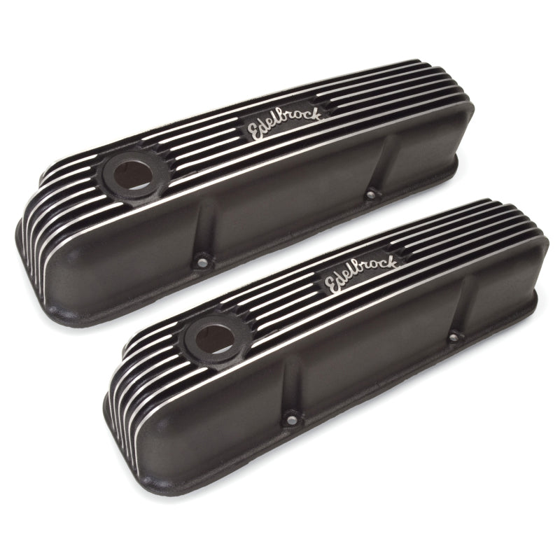 Edelbrock Valve Cover Classic Series Ford 1958-1976 FE V8 Black - DTX Performance