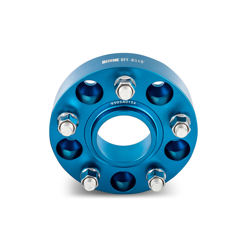 Mishimoto Borne Off-Road Wheel Spacers - 5x127 - 71.6 - 30mm - M14 - Blue - DTX Performance