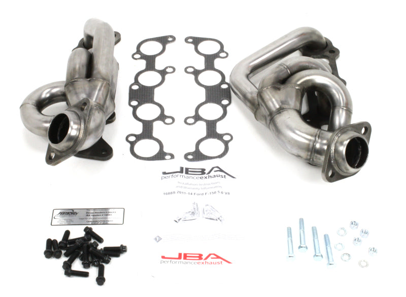 JBA 11-14 Ford F-150 5.0L Coyote 1-5/8in Primary Raw 409SS Cat4Ward Header - DTX Performance