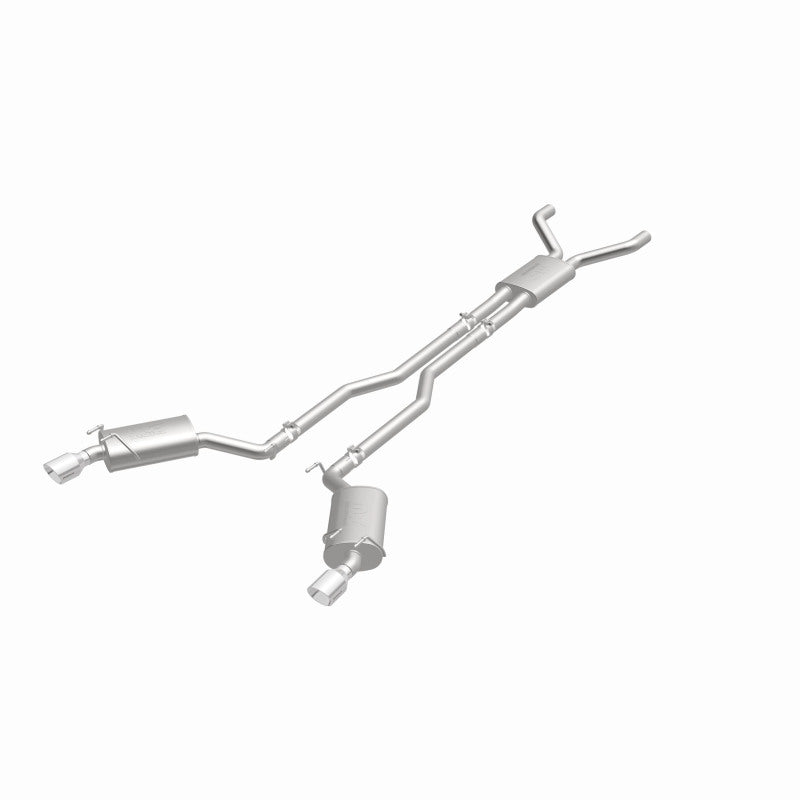 MagnaFlow Cat-Back Stainless Dual Split Rear Exit 4in Polished Tips 11-15 Chevy Camaro 3.6L V6 - DTX Performance