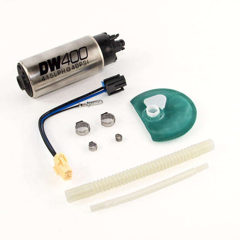 DeatschWerks 415LPH DW400 Fuel Pump w/9-1047 Install Kit 15-17 Ford Mustang V6/GT w/ 1/8in Venturi - DTX Performance