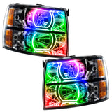 Oracle 07-13 Chevy Silverado SMD HL - Black - Square Style - ColorSHIFT w/ 2.0 Controller