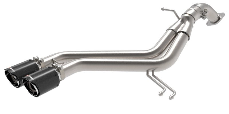 aFe Takeda 13-17 Hyundai Veloster L4-1.6L 2-1/2in 304 SS Axle-Back Exhaust w/ Carbon Fiber Tips - DTX Performance