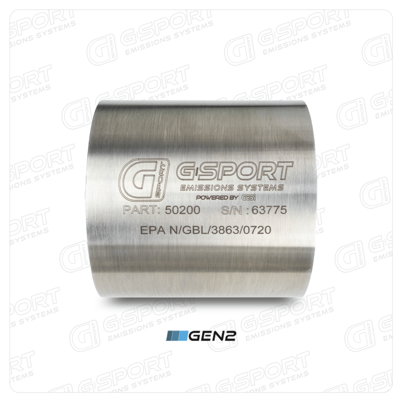 GESI G-Sport 400 CPSI GEN 2 EPA Compliant 4in x 4in High Output Substrate Only- 350-500HP - DTX Performance