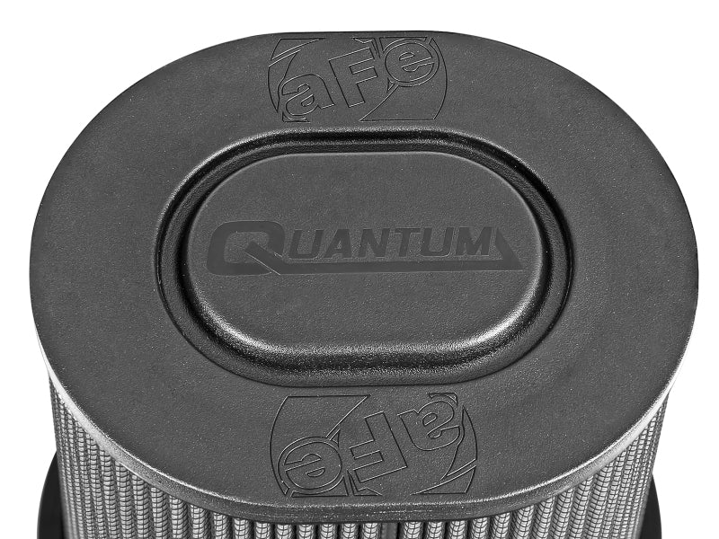 aFe Quantum Pro DRY S Air Filter Flat Top - 5in Flange x 9in Height - DTX Performance