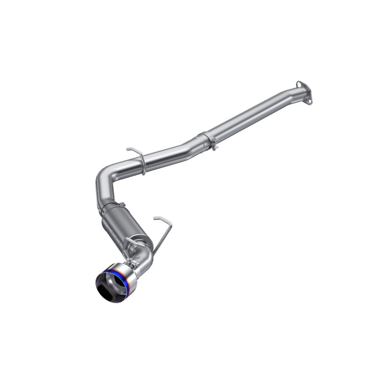 MBRP 12-22 Subaru BRZ 17-22 Toyota GR86 Stainless Steel 3in Cat-Back-Single Rear Exit w Burnt Tip - DTX Performance