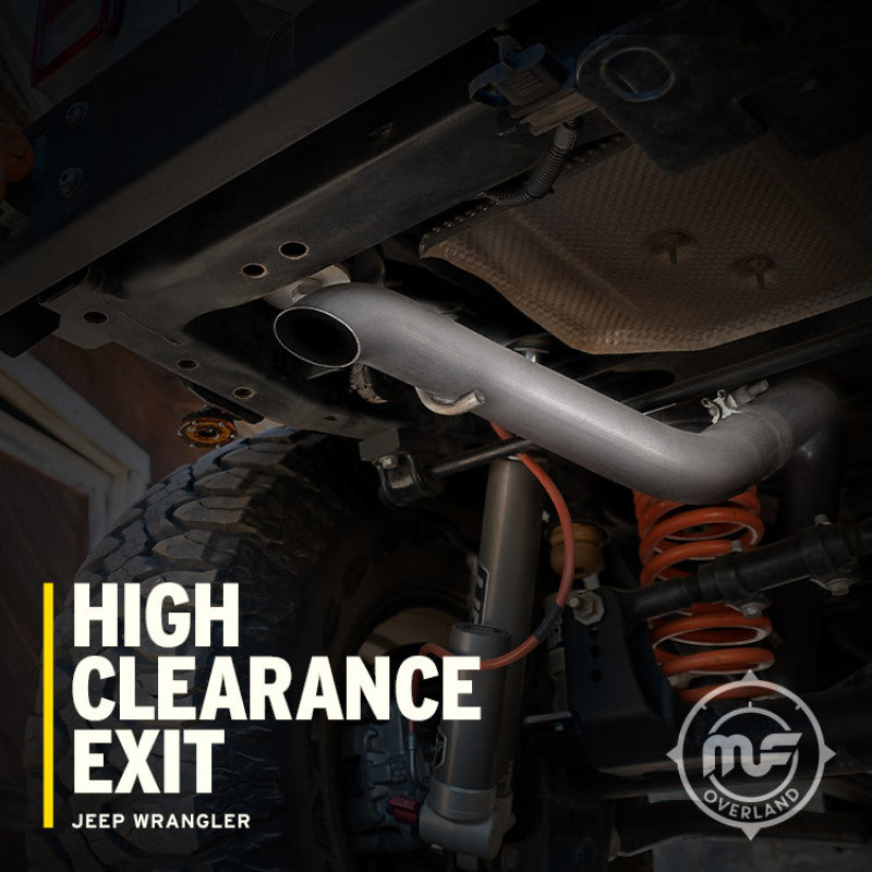 MagnaFlow 12-18 Jeep Wrangler 2.5in Overland Series Cat-Back Exhaust - DTX Performance