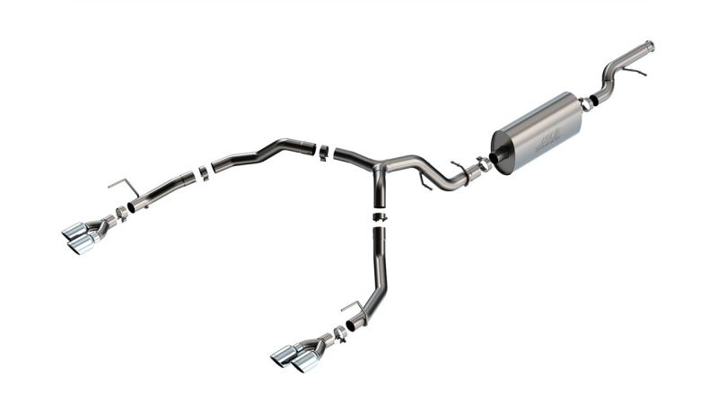 Borla 21-22 Chevrolet Tahoe 5.3L V8 2/4WD 4DR 3.00in/2.75in Touring Cat-Back Exhaust w/ Chrome Tips - DTX Performance