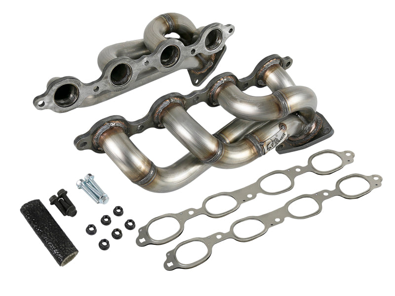 aFe Twisted Steel 1-3/4in 304SS Shorty Headers 2019 GM Silverado / Sierra 1500 V8-5.3L/6.2L - DTX Performance