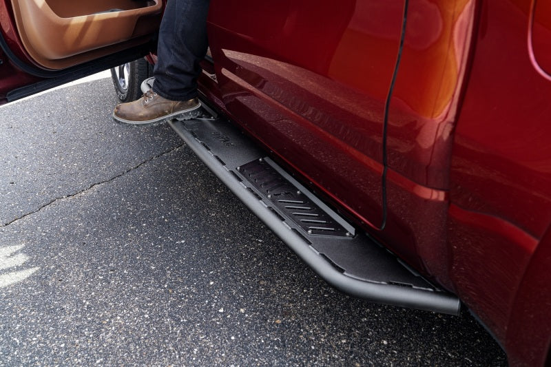 N-FAB 19-21 GMC 1500 Crew Crab Roan Running Boards - Textured Black - DTX Performance