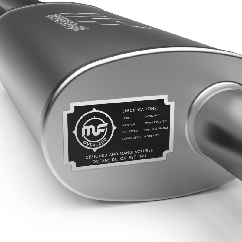 MagnaFlow 18-23 Jeep Wrangler JL 2.0L/3.6L Overland Series Axle-Back Exhaust - DTX Performance