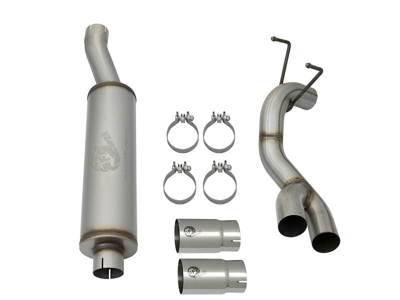 aFe POWER Rebel Series 3.5in 409 SS Cat Back Exhaust w/Pol Tips 14-17 RAM 2500/3500 V8-6.4L Hemi - DTX Performance