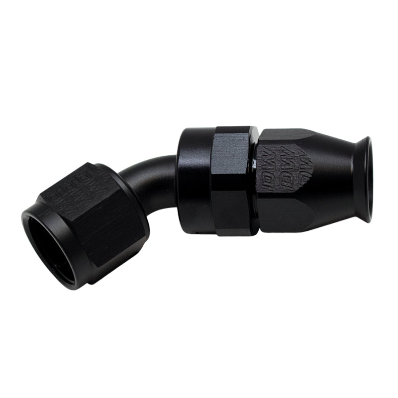 DeatschWerks 10AN Female Flare Swivel 180-Degree Hose End PTFE - Anodized Matte Black - DTX Performance