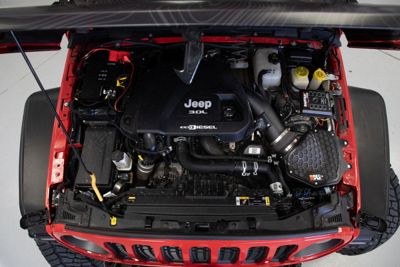 K&N 20-21 Jeep Wrangler V6-3.0L DSL Aircharger Performance Intake - DTX Performance