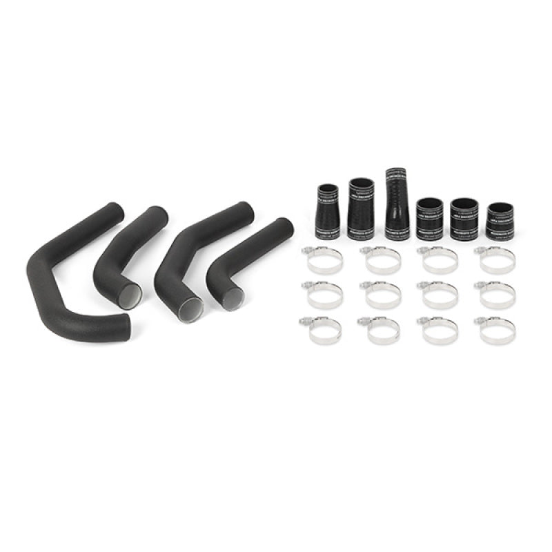 Mishimoto 15-17 Ford F-150 2.7L EcoBoost Hot-Side Intercooler Pipe Kit - Wrinkle Black - DTX Performance