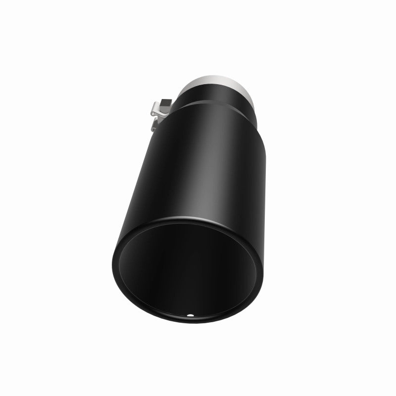 MagnaFlow Tip Stainless Black Coated Single Wall Round Single Outlet 5in Dia 3.5in Inlet 14.5in L - DTX Performance