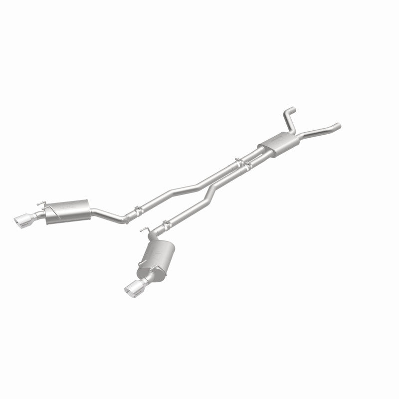 MagnaFlow Cat-Back Stainless Dual Split Rear Exit 4in Polished Tips 11-15 Chevy Camaro 3.6L V6 - DTX Performance