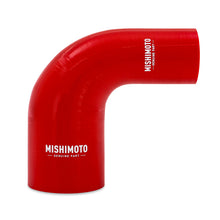 Load image into Gallery viewer, Mishimoto Silicone Reducer Coupler 90 Degree 1.75in to 2.5in - Red - DTX Performance