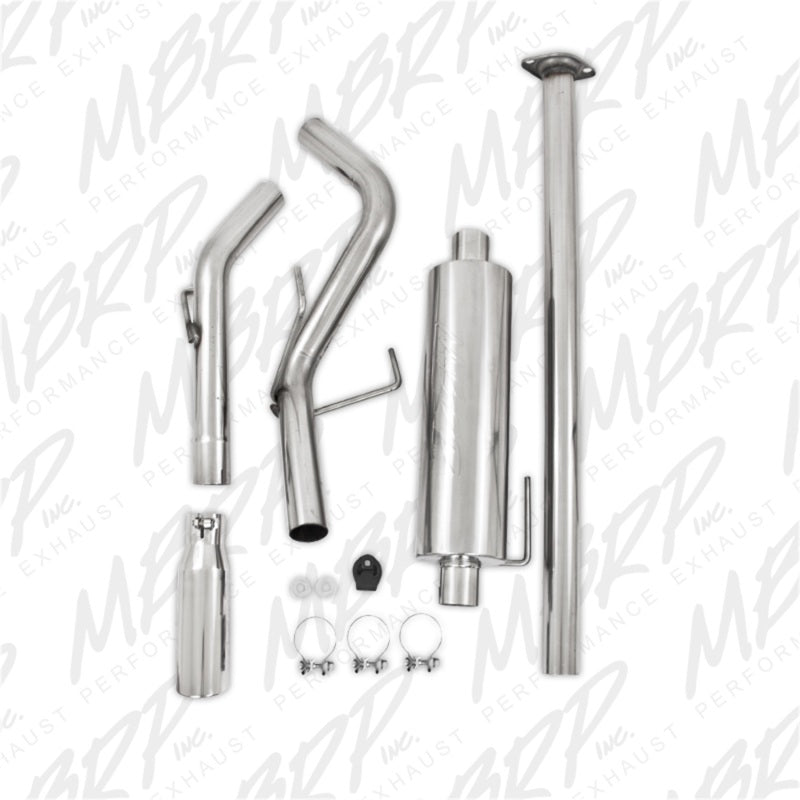 MBRP 05-13 Toyota Tacoma 4.0L EC/CC Cat Back Single Exit Aluminized Exhaust - DTX Performance