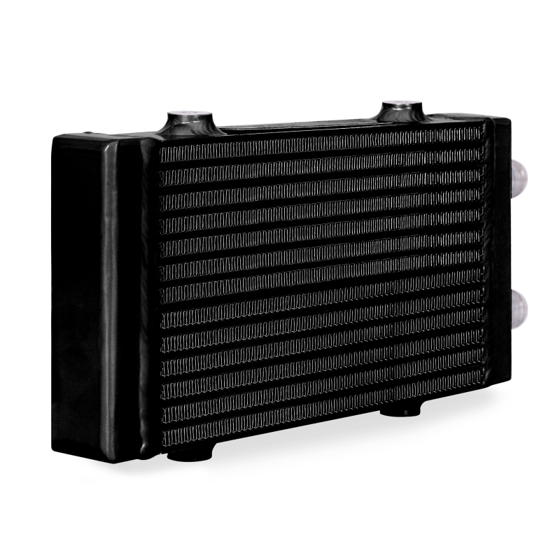 Mishimoto Universal Small Bar and Plate Dual Pass Black Oil Cooler - DTX Performance