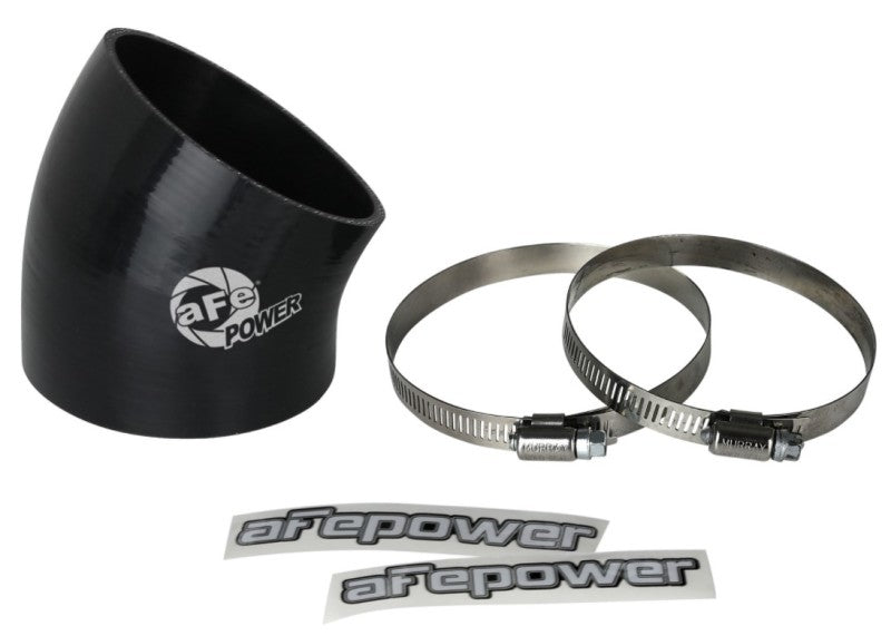 aFe MagnumFORCE Air Intake System Spare Parts Kit 3-1/2in ID x 30 Deg. Silicone Elbow Coupler -Black - DTX Performance