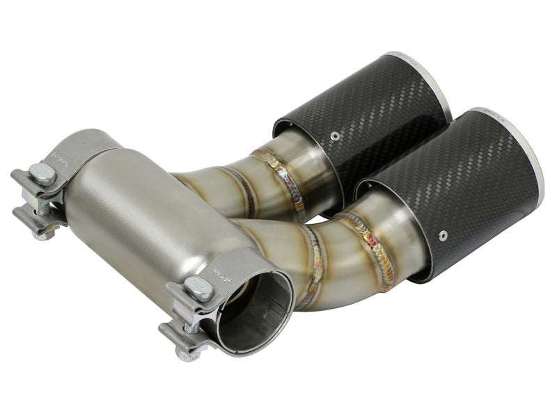 aFe Power 13-14 Porsche Cayman S / Boxster S Carbon Fiber Exhaust Tip Upgrade - DTX Performance