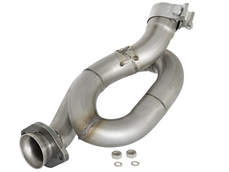 aFe POWER Twisted Steel Loop Relocation Pipe 12-18 Jeep Wrangler (JK) V6 3.6L - DTX Performance