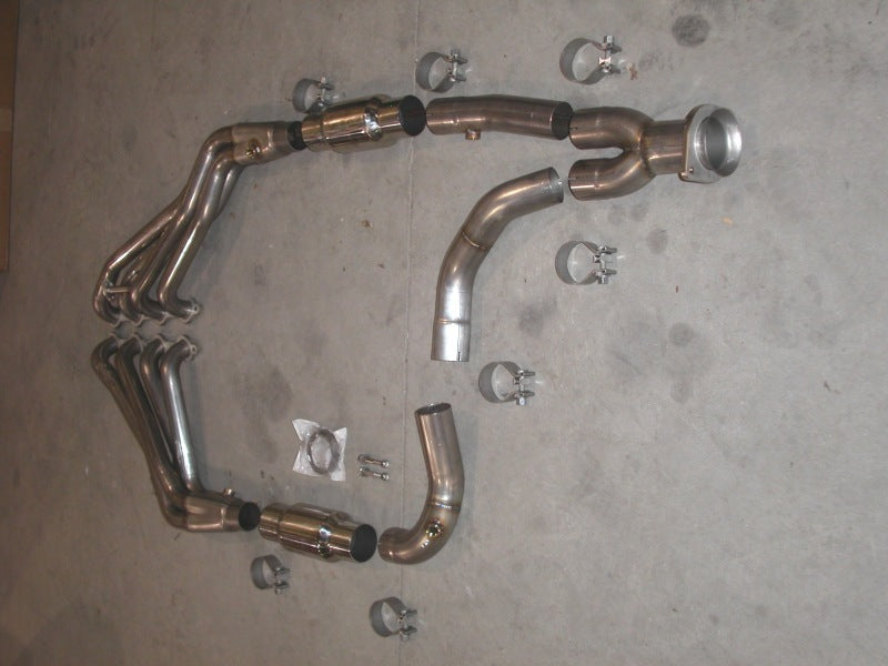 Stainless Works Chevy/GMC Truck 1999-02 Headers 2WD with Converters - DTX Performance