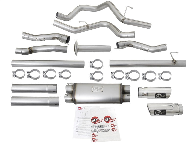 aFe MACHForce XP Exhaust Cat-Back SS-409 2017 Ford F-150 Raptor V6-3.5L (tt) w/ Polished Tips - DTX Performance