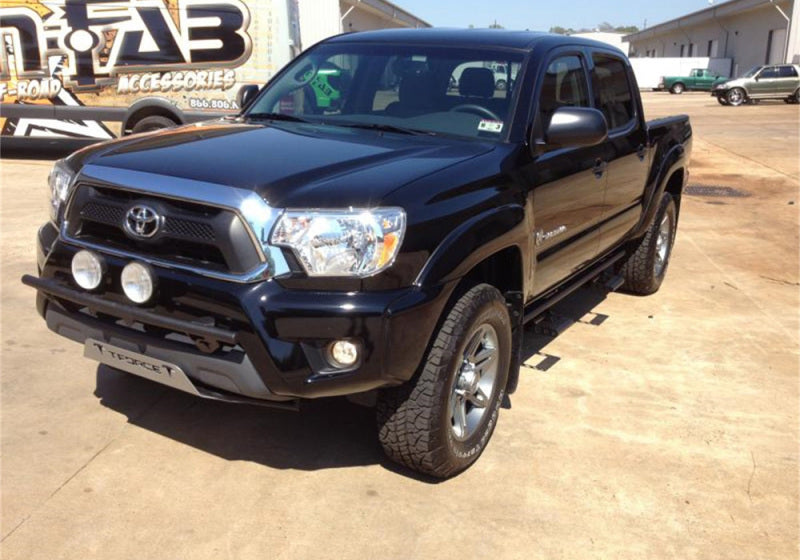 N-Fab Light Bar 12-15 Toyota Tacoma - Gloss Black - Light Tabs w/o License Plate Tabs - DTX Performance