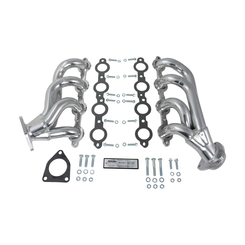 JBA 02-13 GM Truck 4.8L/5.3L LS Silver Ctd Cat4Ward Header - DTX Performance