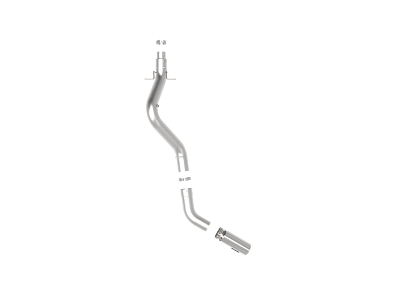 aFe Large Bore-HD 5 IN 409 SS DPF-Back Exhaust System w/Polished Tip 20-21 GM Truck V8-6.6L - DTX Performance