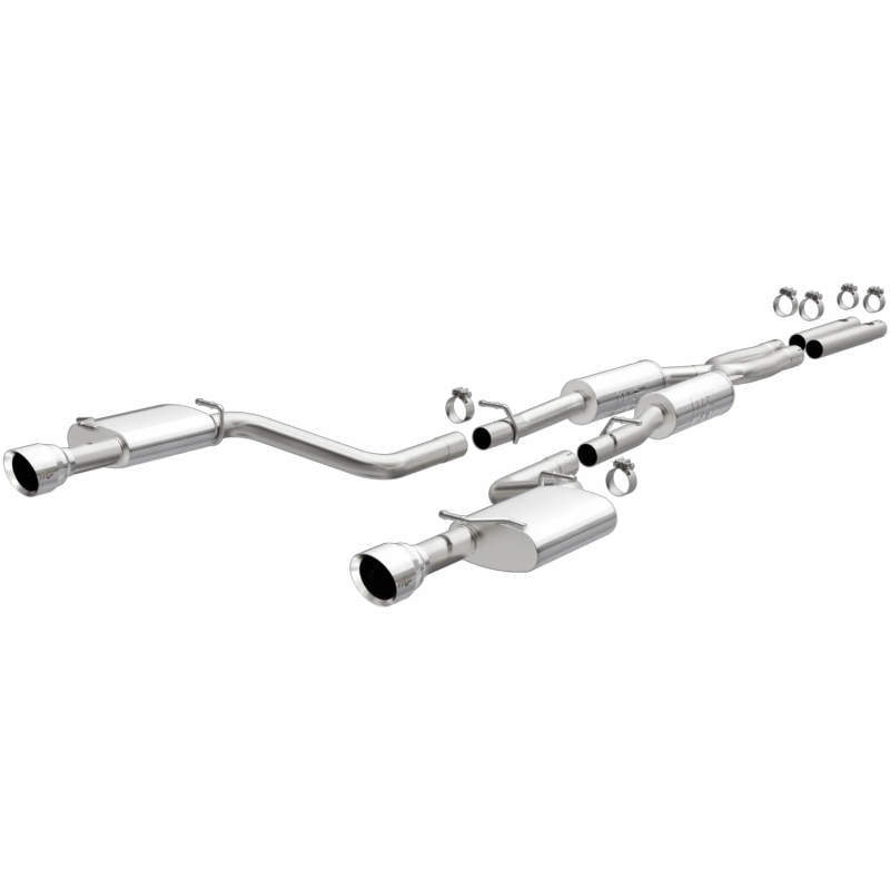 MagnaFlow 19-20 Dodge Charger GT 3.6L V6 Dual Exit Polished Tip Street Series Cat-Back Exhaust - DTX Performance