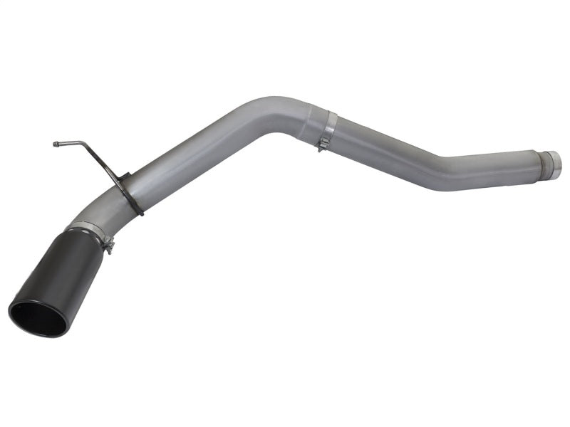 aFe LARGE BORE HD 5in DPF-Back SS Exhaust w/ Black Tip 2016 Nissan Titan 5.0L V8 (td) CC SB - DTX Performance