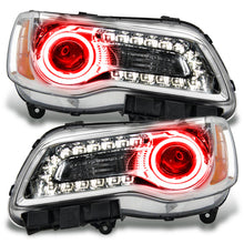 Load image into Gallery viewer, Oracle 11-14 Chrysler 300C NON HID LED Halo Headlights Chrome Housing - Red - DTX Performance