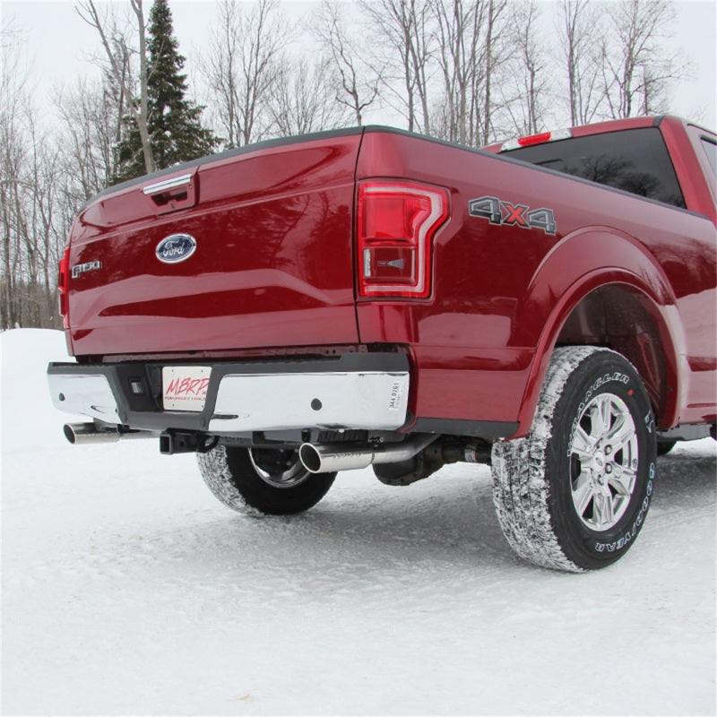 MBRP 2015 Ford F-150 5.0L 3in Cat Back Dual Split Rear Exit AL Exhaust System - DTX Performance