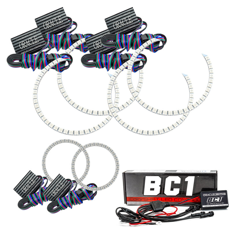 Oracle Dodge Charger 05-10 Triple Ring Halo Kit - ColorSHIFT w/ BC1 Controller - DTX Performance