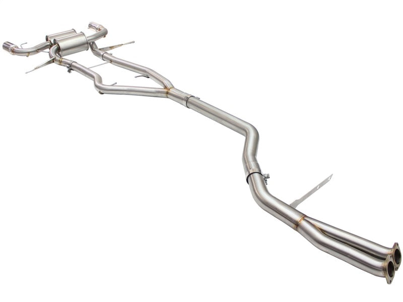 aFe MACHForce XP SS-304 Polish Tip 3.0in-2.5in Dia Cat Back Exhaust 11-13 BMW 335i (E90/E92) 3.0L - DTX Performance