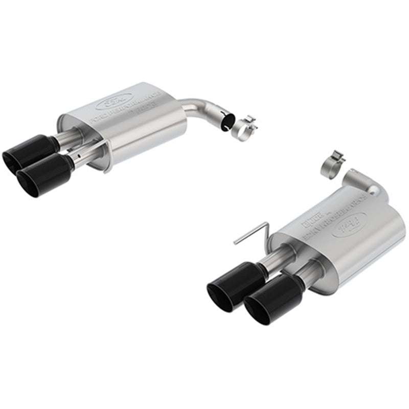 Ford Racing 18-19 Ford Mustang GT 5.0L Touring Muffler Kit w/ Black Chrome Exhaust Tips - DTX Performance